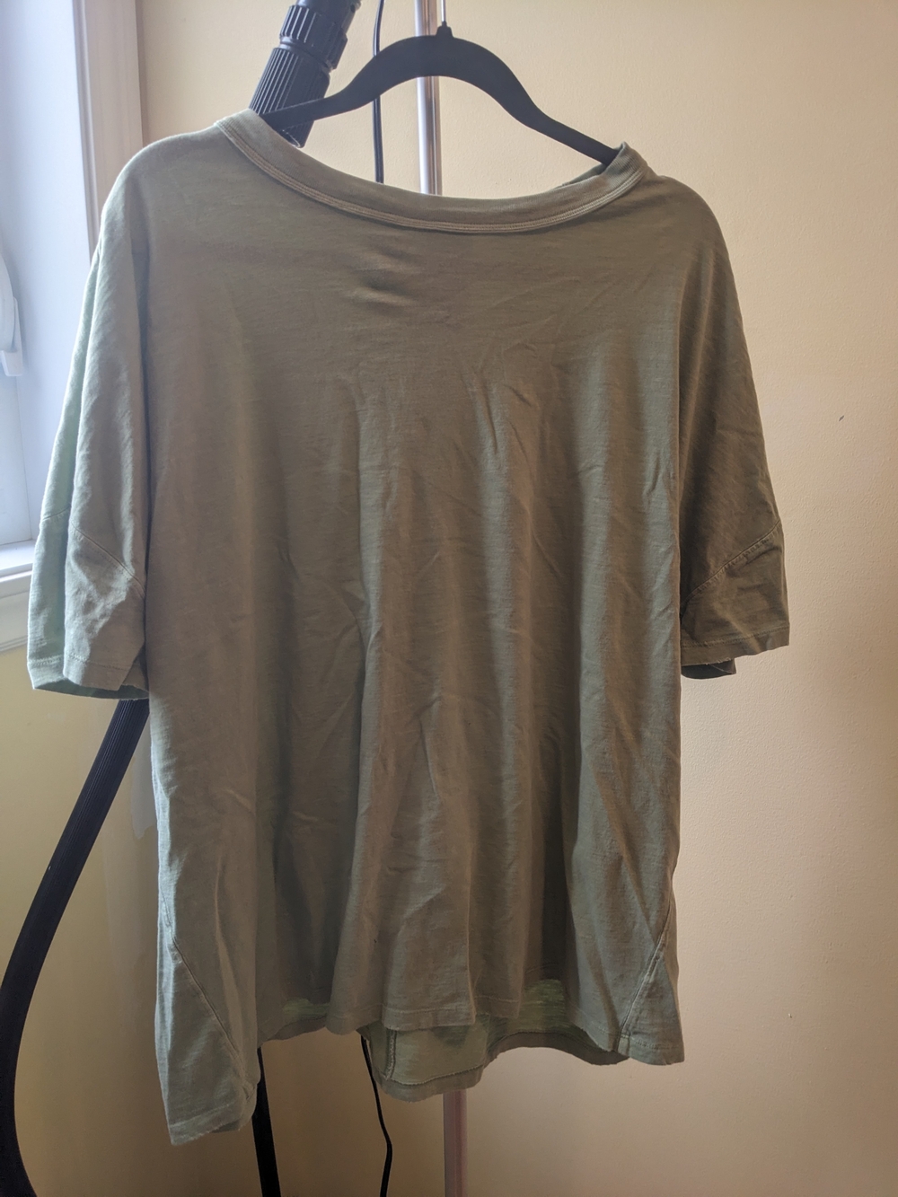 aerie Lime Green Short-Sleeve Crewneck Oversized Tee